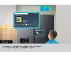 Samsung Smart SBS Family Hub American Fridge Freezer Black Stainless