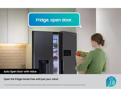 Samsung Smart SBS Family Hub American Fridge Freezer Black Stainless