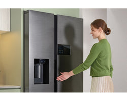 Samsung Smart SBS Family Hub American Fridge Freezer Black Stainless
