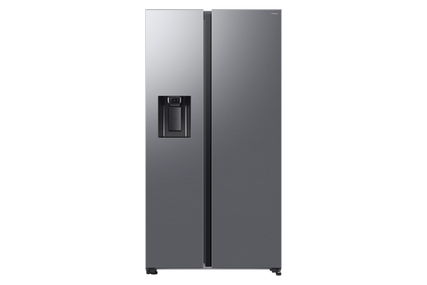 Samsung American Fridge Freezer | Plumbed AI Series 6 SBS  | Stainless Steel RS70F64KETEU