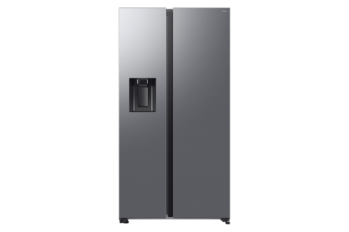 Samsung American Fridge Freezer | Plumbed AI Series 6 SBS  | Stainless Steel RS70F64KETEU - Image 1