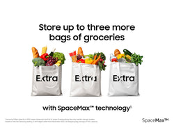 Samsung American Fridge Freezer | Plumbed AI Series 6 SBS  | Stainless Steel RS70F64KETEU