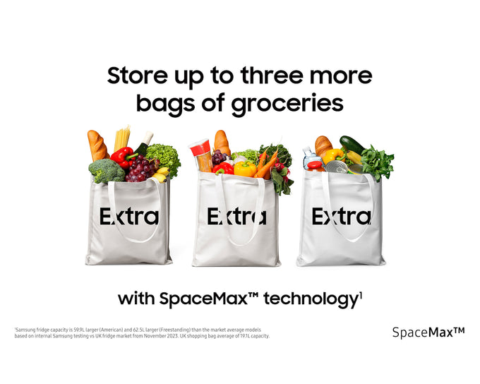 Samsung American Fridge Freezer | Plumbed AI Series 6 SBS  | Stainless Steel RS70F64KETEU - Image 4