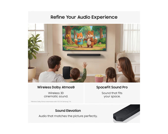 Samsung Q600H 3.1.2ch Q-Series Soundbar with Subwoofer| HW-Q600H/XU - Image 3