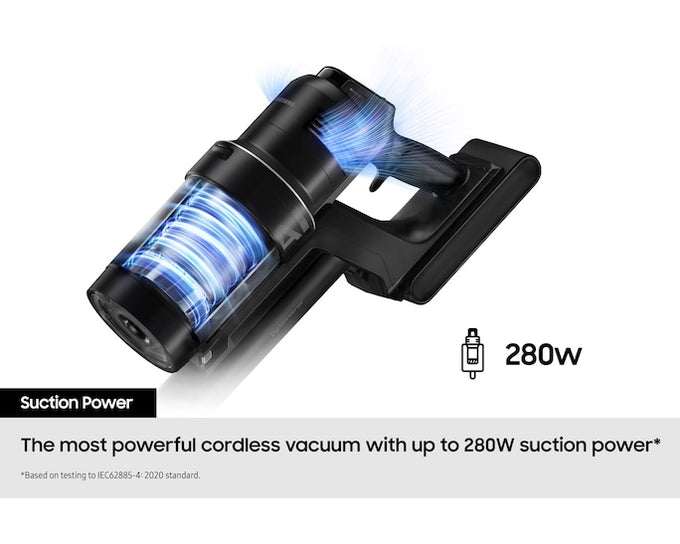 Samsung Max 280W Bespoke Jet Lite Cordless Vacuum with AI Cleaning - Pebble Grey - Image 4