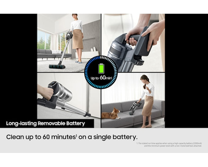 Samsung Max 280W Bespoke Jet Lite Cordless Vacuum with AI Cleaning - Pebble Grey - Image 5
