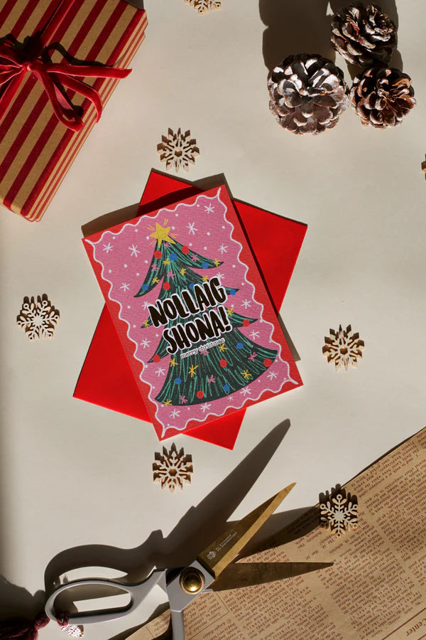 Christmas Tree Card (Gold Foil) - Image 1