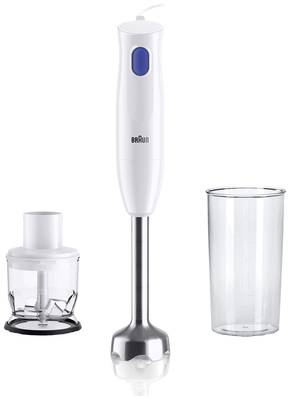 Braun MultiQuick 1 Hand Blender 450W, lightweight, EasyTwist, stainless steel blade, 600ml beaker – available at Keans