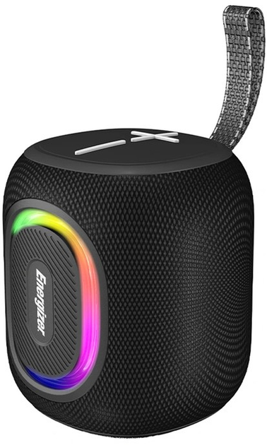 Energizer BTS081 Black Bluetooth Speaker 1200mAh, 8W sound, LED light ring, portable, from Kean’s Claremorris – online at