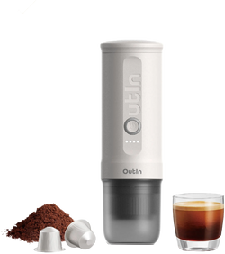 Outin Nano Portable Espresso Machine - Pearl White|OTEM-01-PW Keans Claremorris