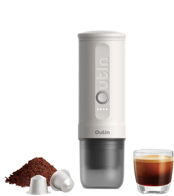 Outin Nano Portable Espresso Machine - Pearl White|OTEM-01-PW Keans Claremorris