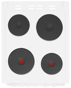 BEKO 50cm Solid Top Cooker Fan Oven White KD533AW