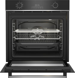 BEKO Multifunction Pyro Single Oven with Air Fry technology – efficient cooking, available at Keans Claremorris.