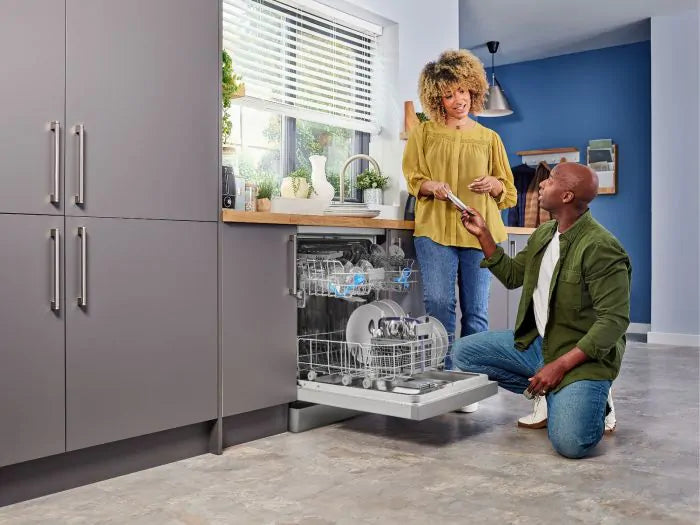Beko BDFN15430X freestanding 60cm stainless steel dishwasher, efficient cleaning, available at Keans Claremorris