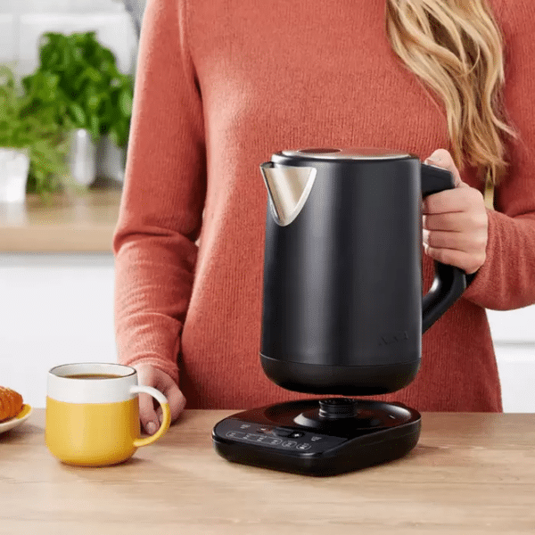 Ninja Perfect Temperature Kettle in Black, precise heating, sleek design – available at Keans Claremorris.