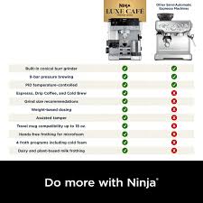 Ninja Luxe Café Premier Espresso Machine ES601UK with built-in frother, Keans Claremorris store.