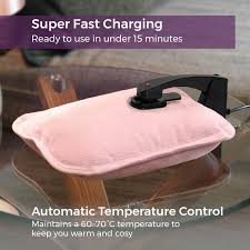 Rechargeable Pink Hot Water Bottle for warmth and comfort - Keans Claremorris
