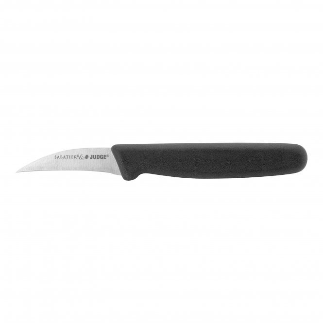 Judge Sabatier IV90 6.5cm paring knife with high-carbon steel blade and ergonomic handle, dishwasher safe, at Keans