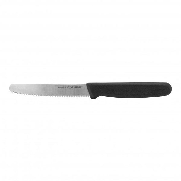 Judge Sabatier IV Utility Knife with high-carbon stainless steel scallop serrated blade, dishwasher safe – Keans Claremorris.