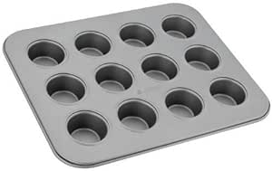 Judge Bakeware 12-cup non-stick mini muffin tin, carbon steel, dishwasher safe, grey round cups – Keans Claremorris