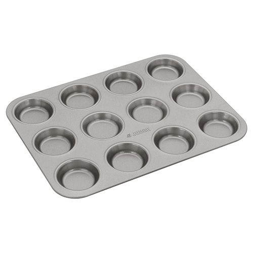 Judge Bakeware 12 Cup Non-Stick Bun Tin for baking muffins and cupcakes, available at Keans Claremorris.