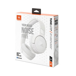 JBL Tune 670NC, On-ear wireless Noice Cancelling headphones, Bluetooth, On-earcup controls, White | JBLT670NCWHT