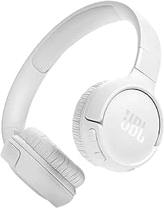 JBL Tune 520BT wireless white on-ear headphones with Pure Bass, 57-hour battery, Bluetooth 5.3, foldable – Kean’s