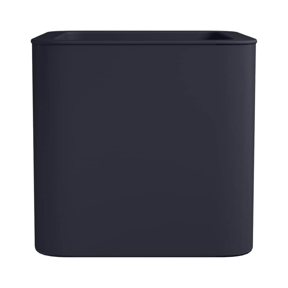 Jive Square 40cm anthracite planter, recycled plastic, UV and frost resistant, indoor/outdoor with water reservoir – Keans