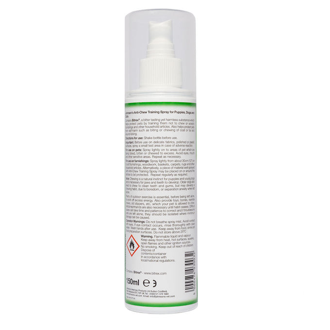 Johnson's Anti-Chew Repellent bottle to prevent pet chewing, available at Keans Claremorris.