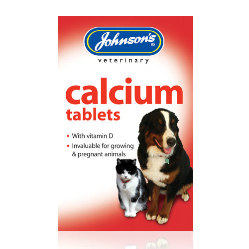 Johnson's Calcium & Vitamin D Chocolate Tablets for Dogs & Cats, 40 count – Supports Growth & Lactation | Keans Claremorris
