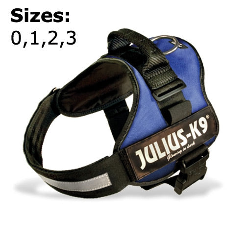 Julius-K9 Powerharness Blue Size 0 dog harness, durable and adjustable, available at Keans Claremorris.