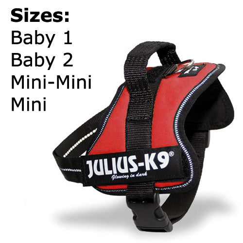 Julius-K9 Powerharness Size 0 in Red, durable dog harness available at Keans Claremorris.