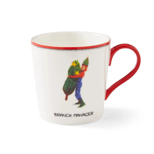 Doodle Mug 12oz Branch Manager Christmas - KeansClaremorris
