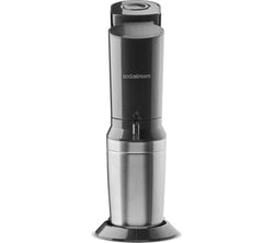 Sodastream Crystal Glass Black Sparkling Water Maker with 620ml glass bottle and CO2 cylinder – Keans Claremorris