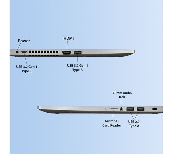 Asus Vivobook 15 M515DA 15.6" Laptop - AMD Ryzen 3, 256 GB SSD, Silver