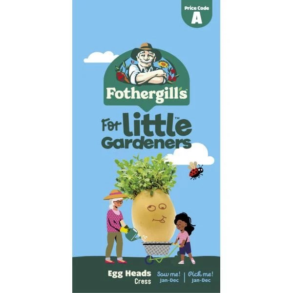 Little Gardeners Egg Heads Cress