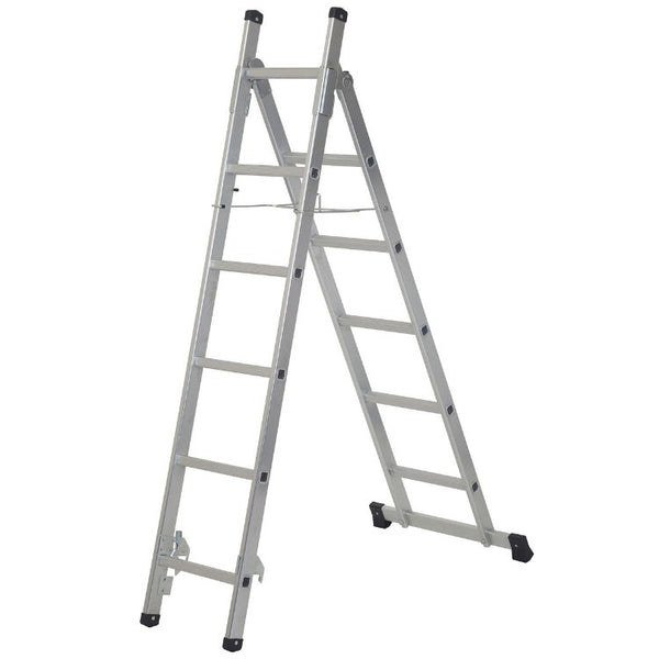 Youngman 3-in-1 Combination Ladder with slip-resistant rungs, locking restraint, EN131 certified – Keans Claremorris