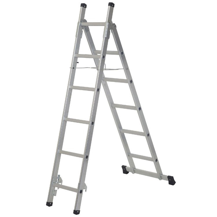 Youngman 3-in-1 Combination Ladder with slip-resistant rungs, locking restraint, EN131 certified – Keans Claremorris