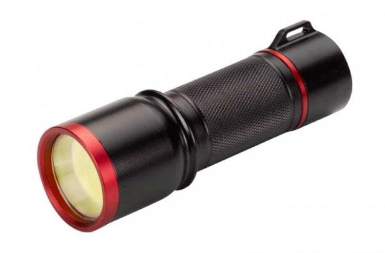 Mega-Beam 180L Black Torch with 180 Lumens brightness, durable design – available at Keans Claremorris