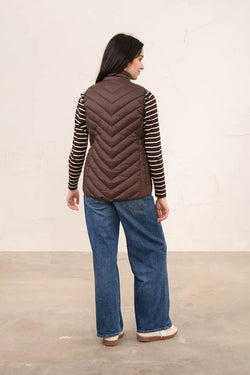 Laurel Ladies Gilet - Cocoa