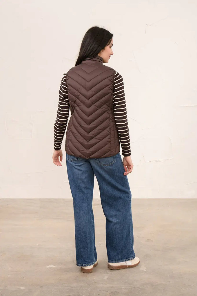Laurel Ladies Gilet - Cocoa - Image 3