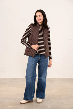 Laurel Ladies Gilet - Cocoa