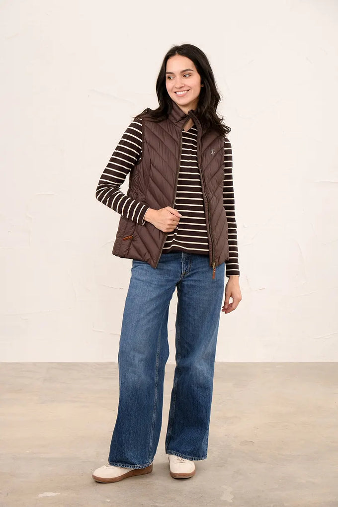 Laurel Ladies Gilet - Cocoa - Image 5