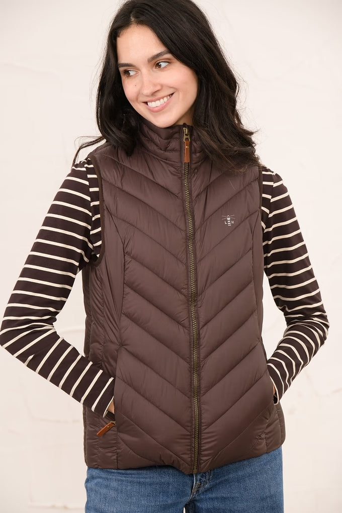 Laurel Ladies Gilet - Cocoa - Image 7