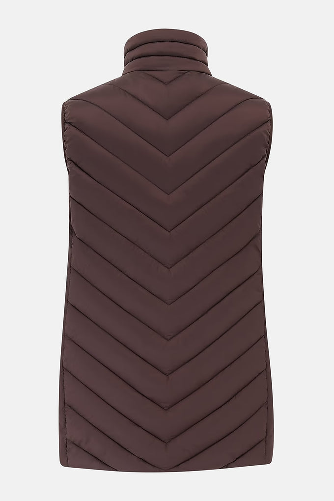 Laurel Ladies Gilet - Cocoa - Image 2