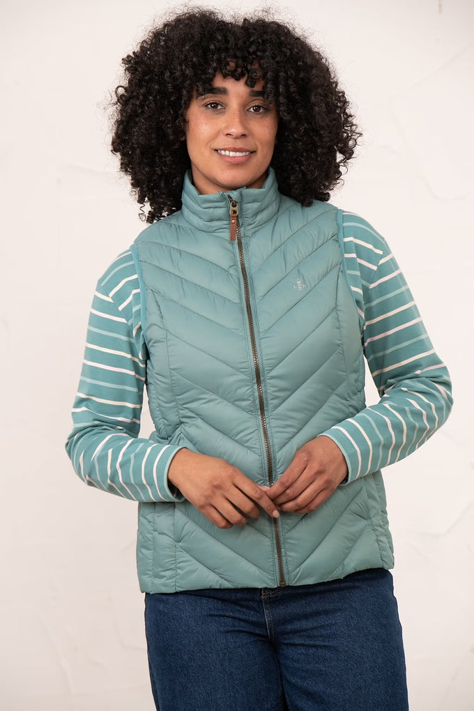 Laurel Ladies Gilet - Duck Egg - Image 1