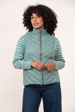 Laurel Ladies Gilet - Duck Egg