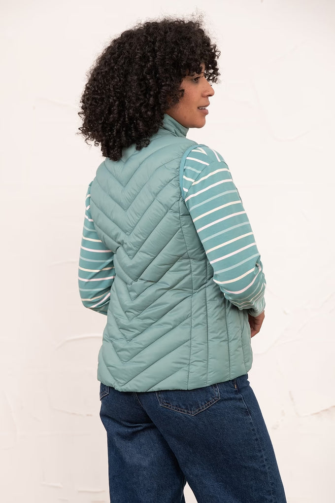 Laurel Ladies Gilet - Duck Egg - Image 4