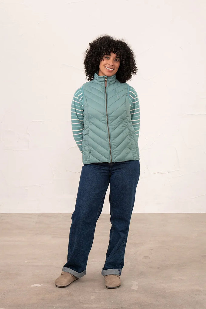 Laurel Ladies Gilet - Duck Egg - Image 3
