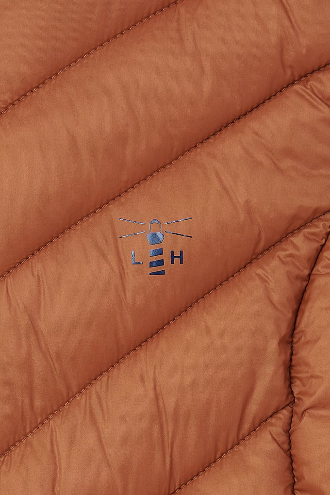 Laurel Ladies Gilet in Rust - Lightweight sleeveless jacket for women, available at Keans Claremorris